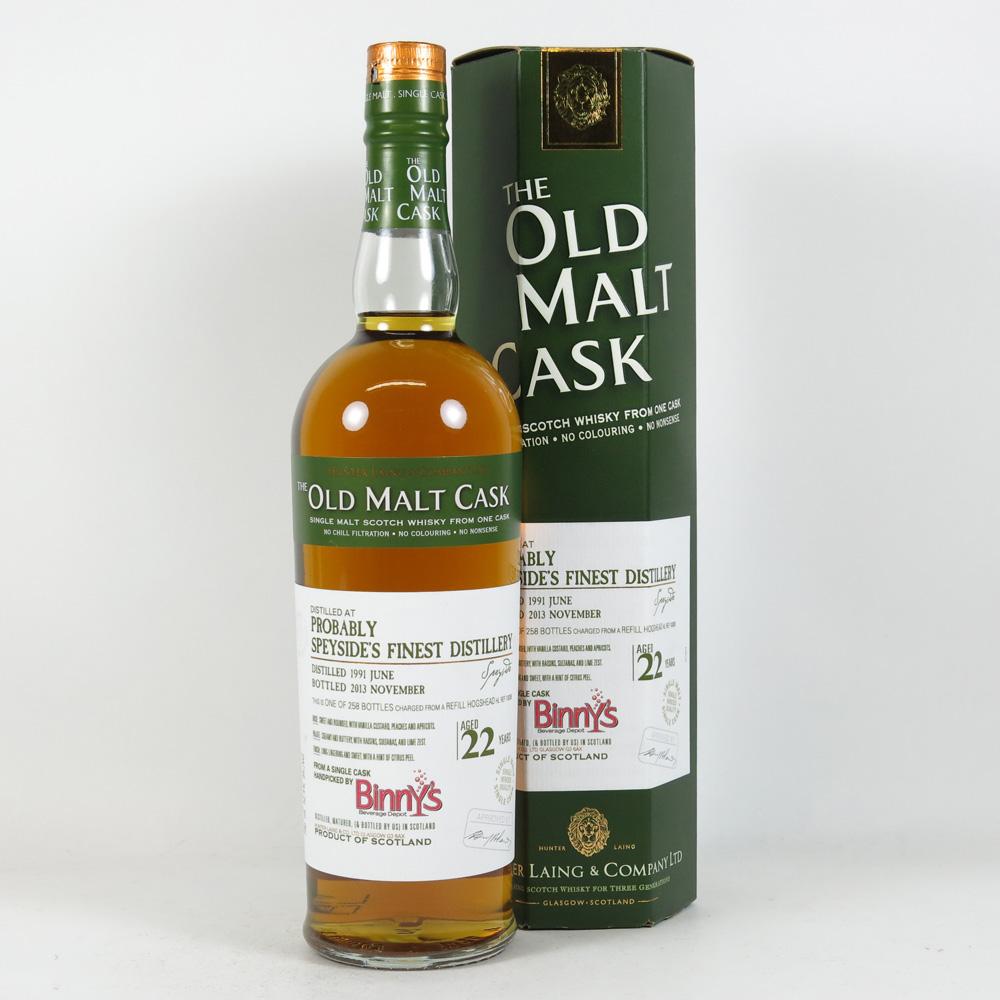 Probably Speyside Finest 1991 Douglas Laing 75cl (US Import) Binnys Exclusive