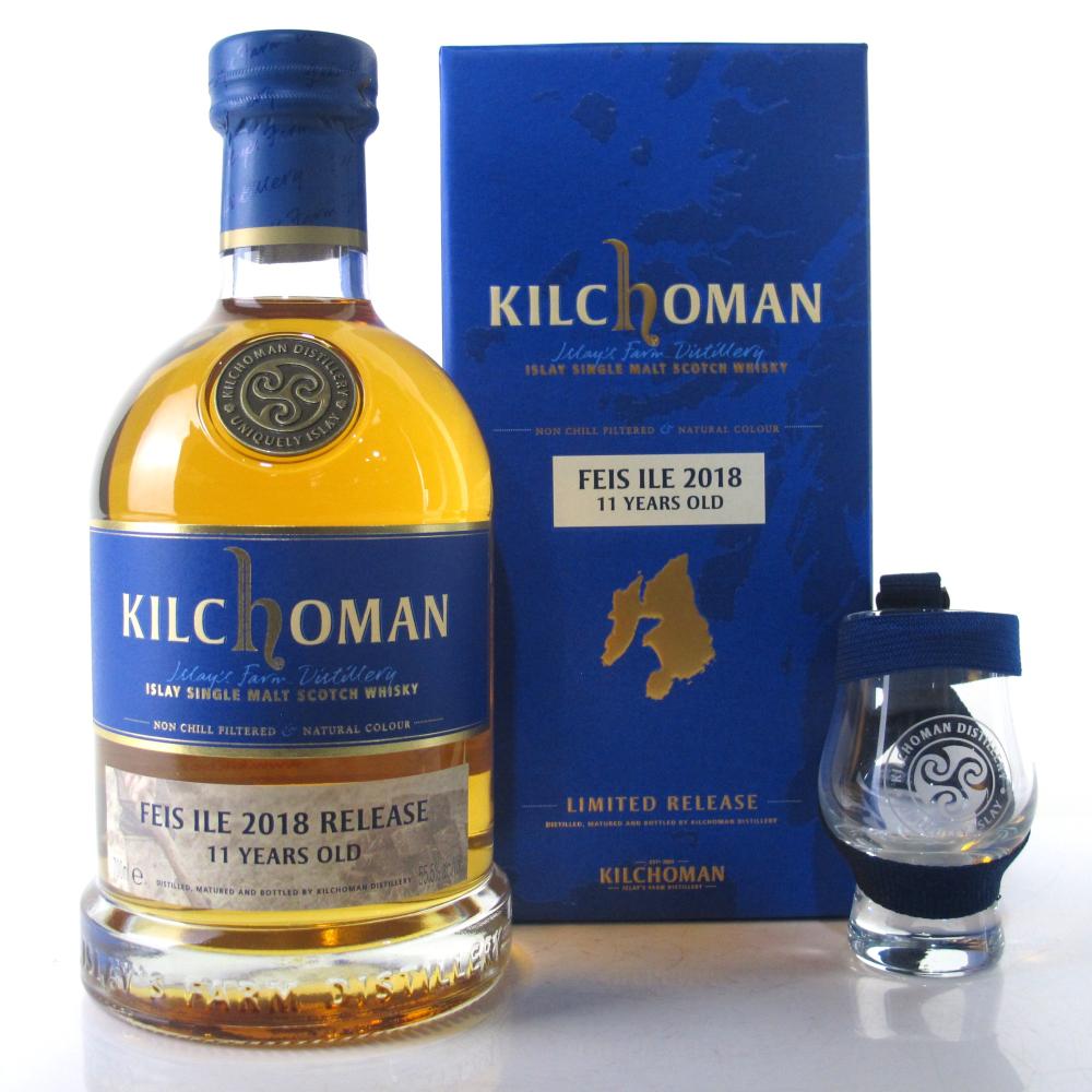 Kilchoman 2007 Bourbon Barrel 11 Year Old with Glass / Feis Ile 2018