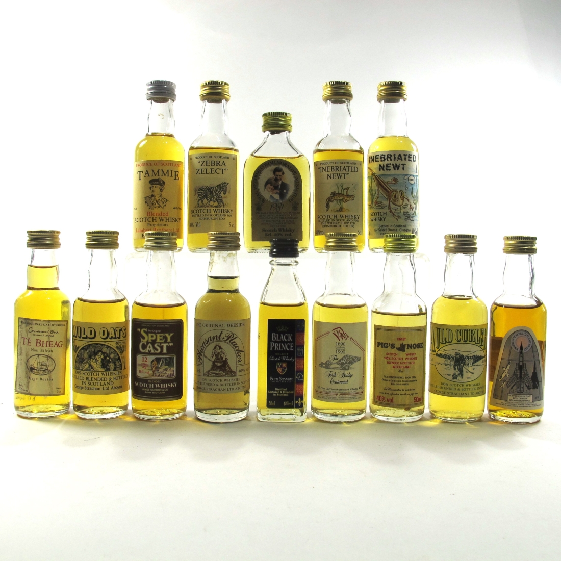 Miscellaneous Scotch Whisky Miniatures x 15 1980s/1990s / including Forth Road Bridge Centennial