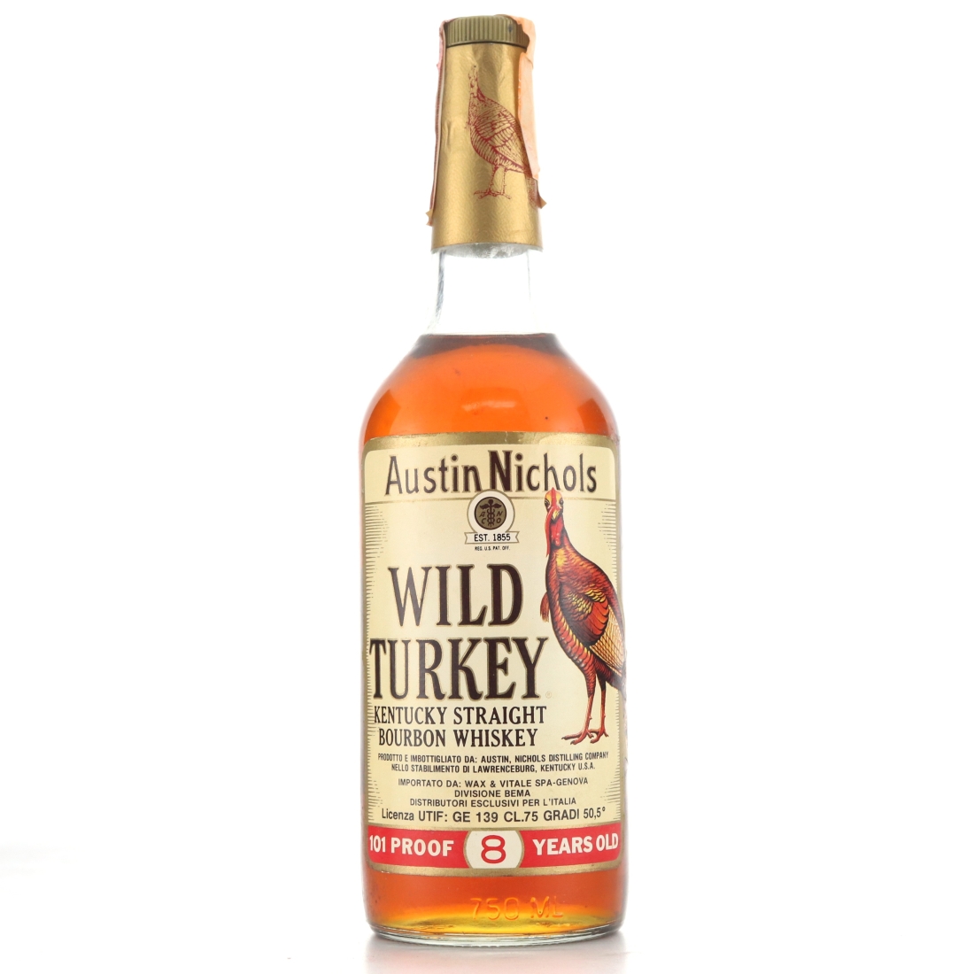 Wild Turkey 8 Year Old 101 Proof 1980's