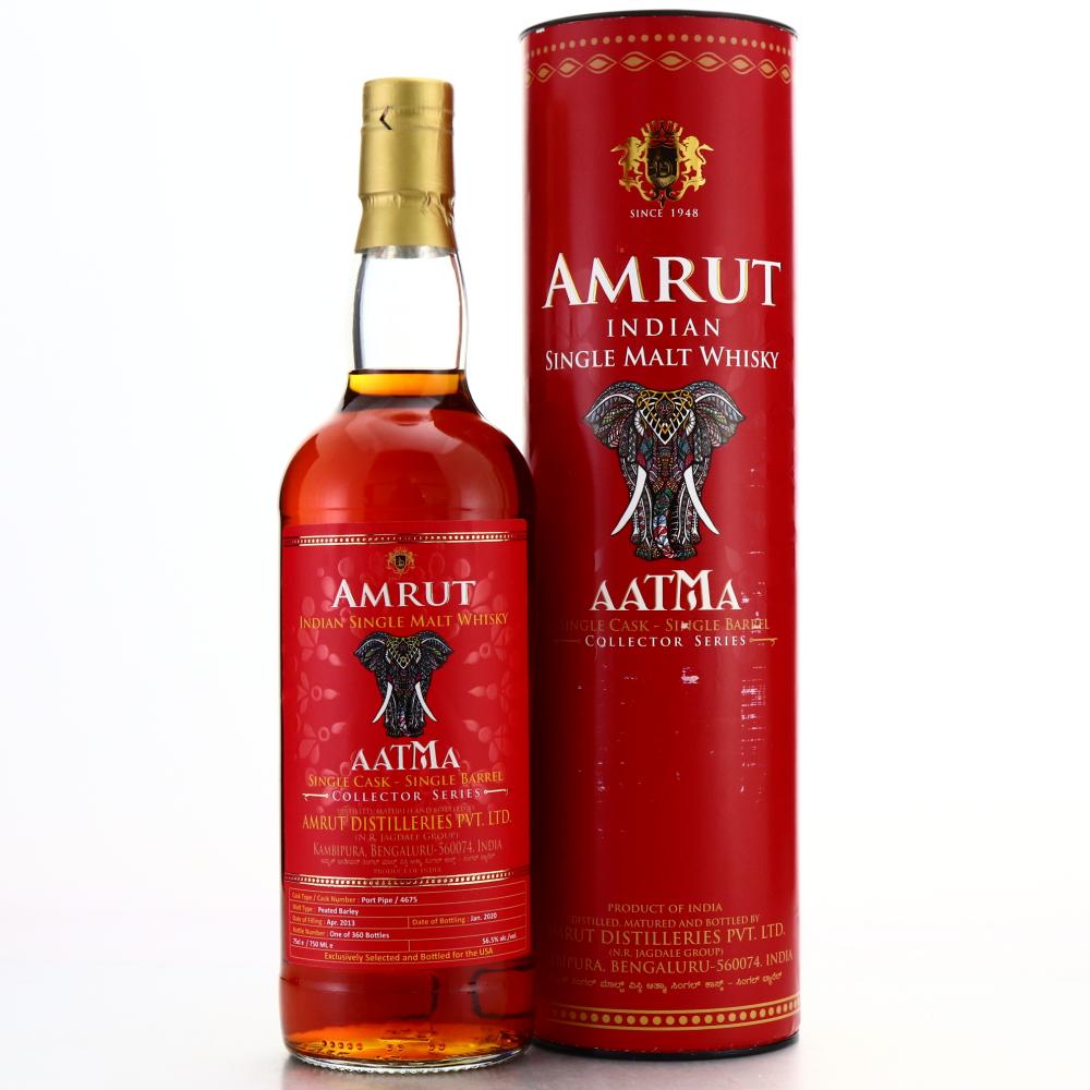 Amrut 2013 Peated Single Port Pipe #4675 75cl / Aatma Collector Series - US Import
