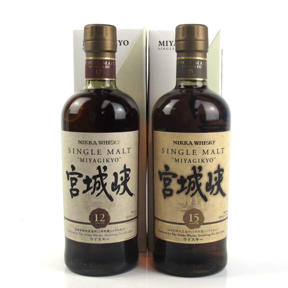 Miyagikyo 12 Year Old and 15 Year Old 2 x 70cl
