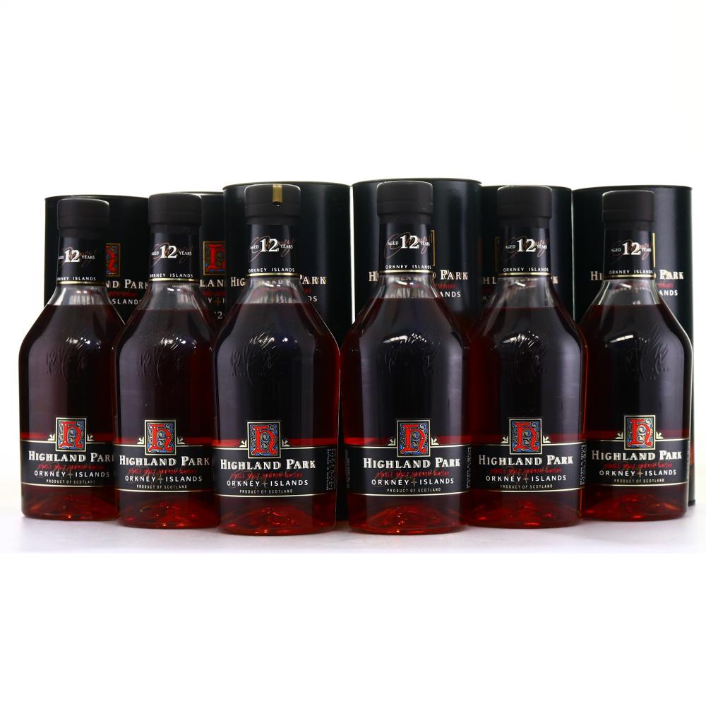 Highland Park 12 Year Old 6 x 75cl 1990s / US Import - Case