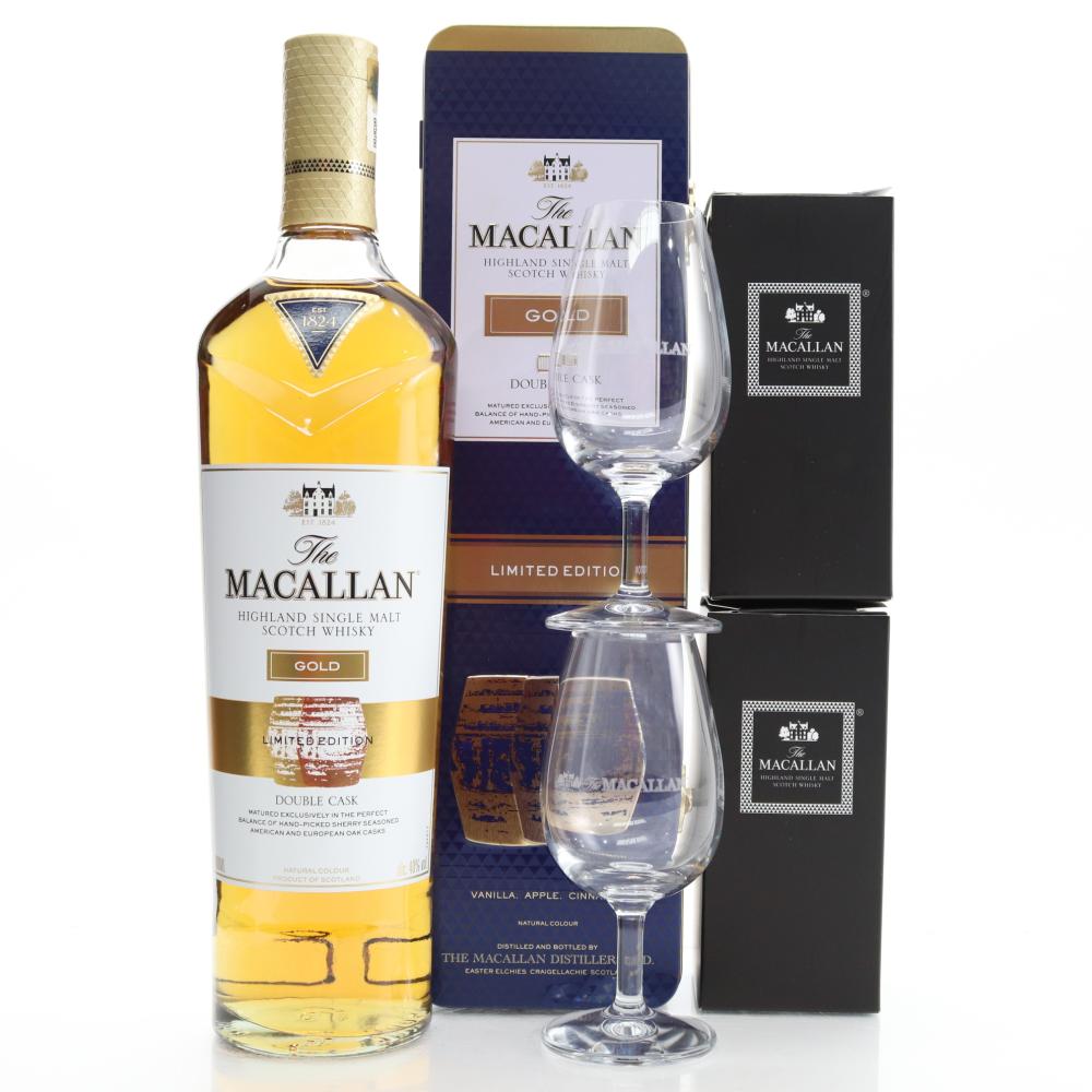 Macallan Gold Double Cask Limited Edition / with Glasses x 2
