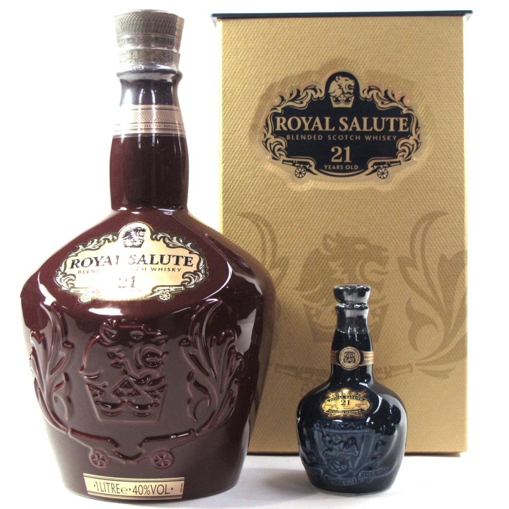 Chivas Regal 21 Year Old Royal Salute 1 Litre / Including 5cl Miniature