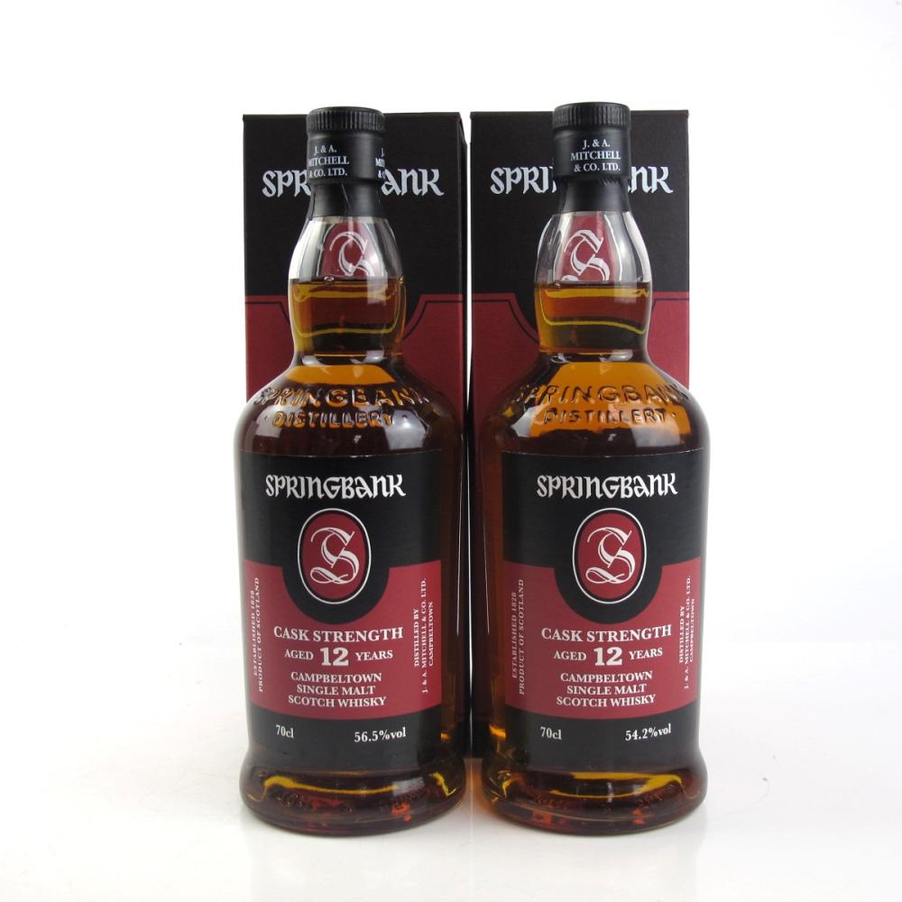 Springbank 12 Year Old Cask Strength Batch 14 and 15 2 x 70cl