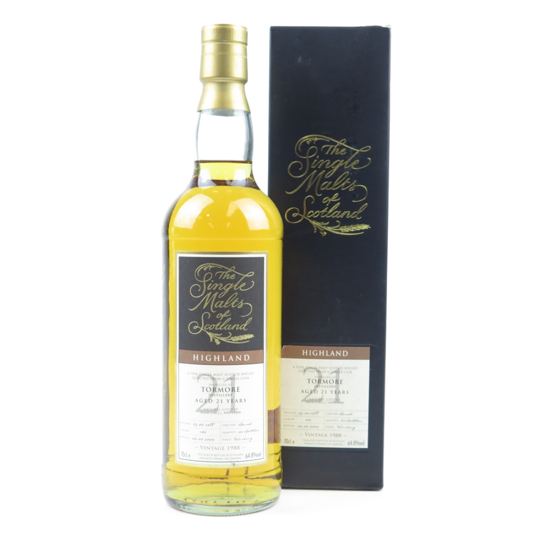 Tormore 1988 Single Malts of Scotland 21 Year Old