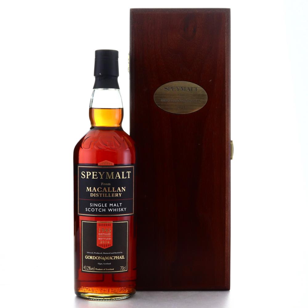 Macallan 1945 Gordon and MacPhail 70 Year Old Speymalt 