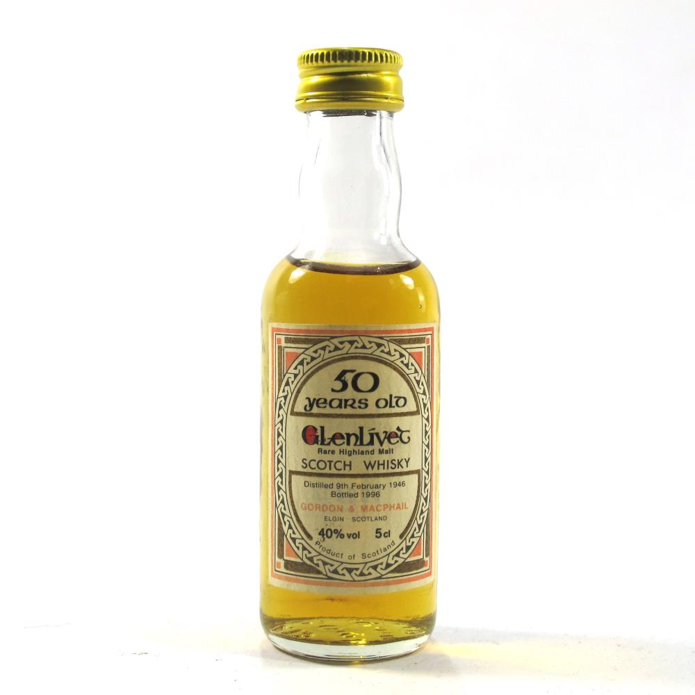 Glenlivet 1946 Gordon and MacPhail 50 Year Old Miniature 5cl