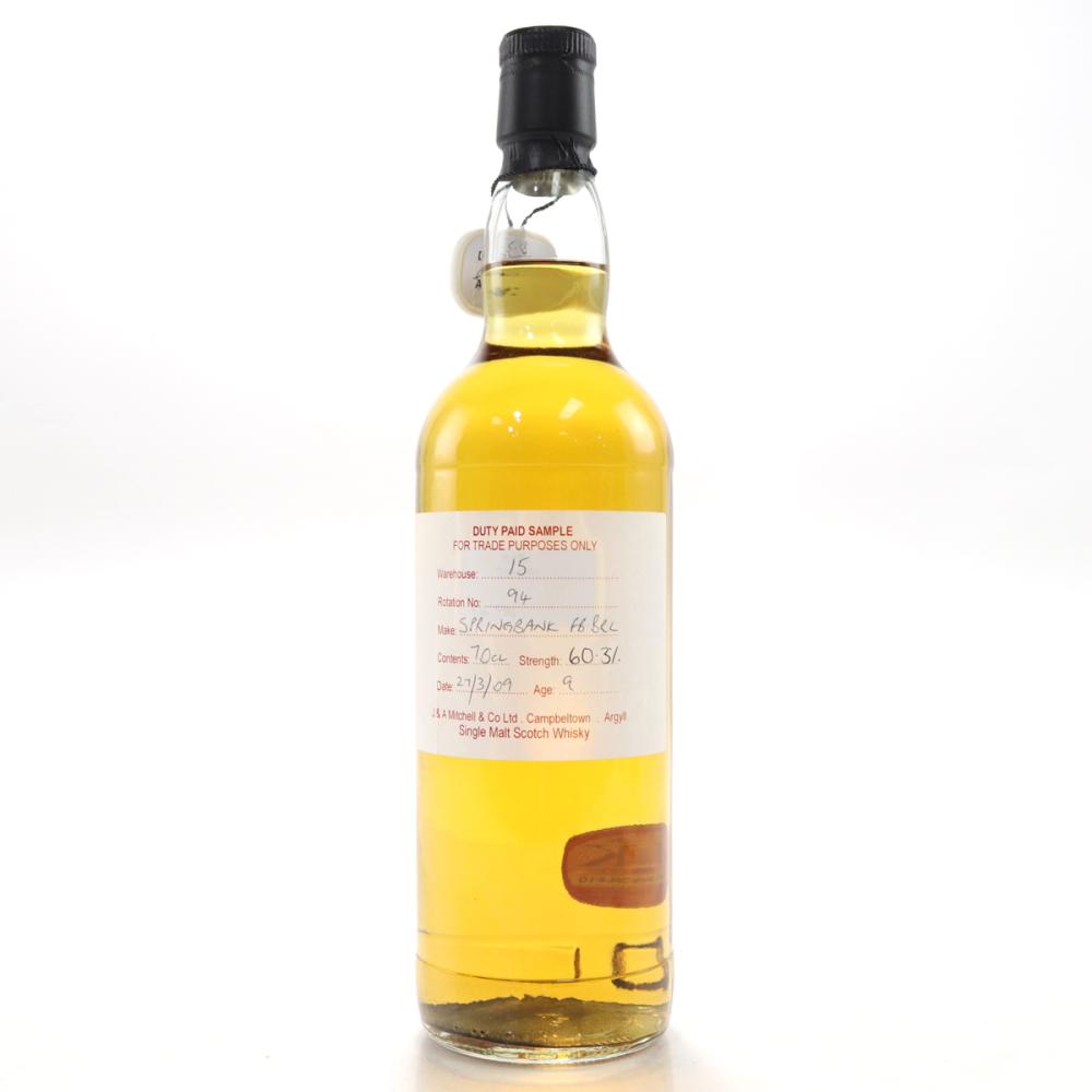 Springbank 2009 Duty Paid Sample 9 Year Old / Fresh Bourbon Barrel