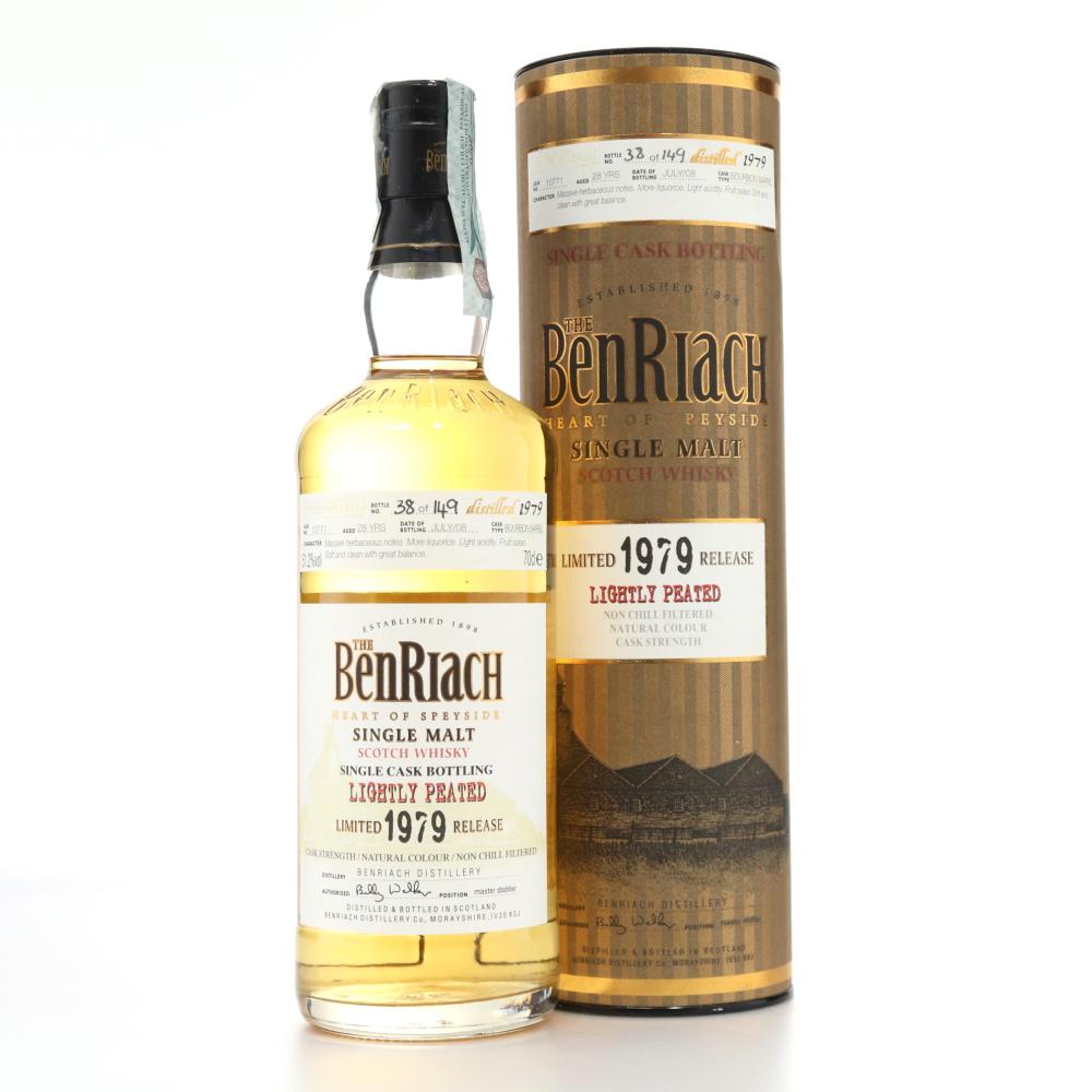 Benriach 1979 Lightly Peated Single Bourbon Cask 28 Year Old #10771