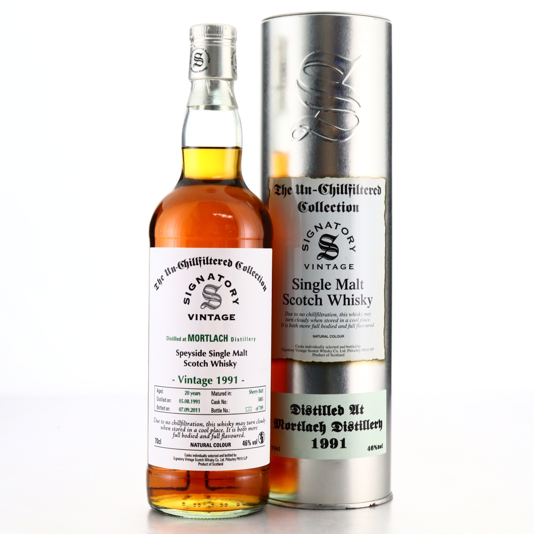 Mortlach 1991 Signatory Vintage 20 Year Old