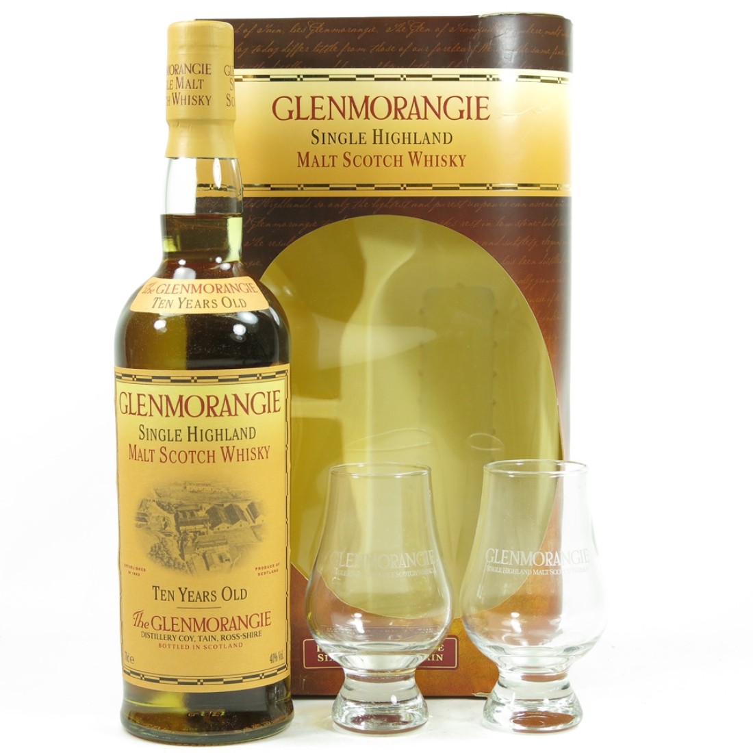 Glenmorangie 10 Year Old Gift Pack / Including 2 x Snifters
