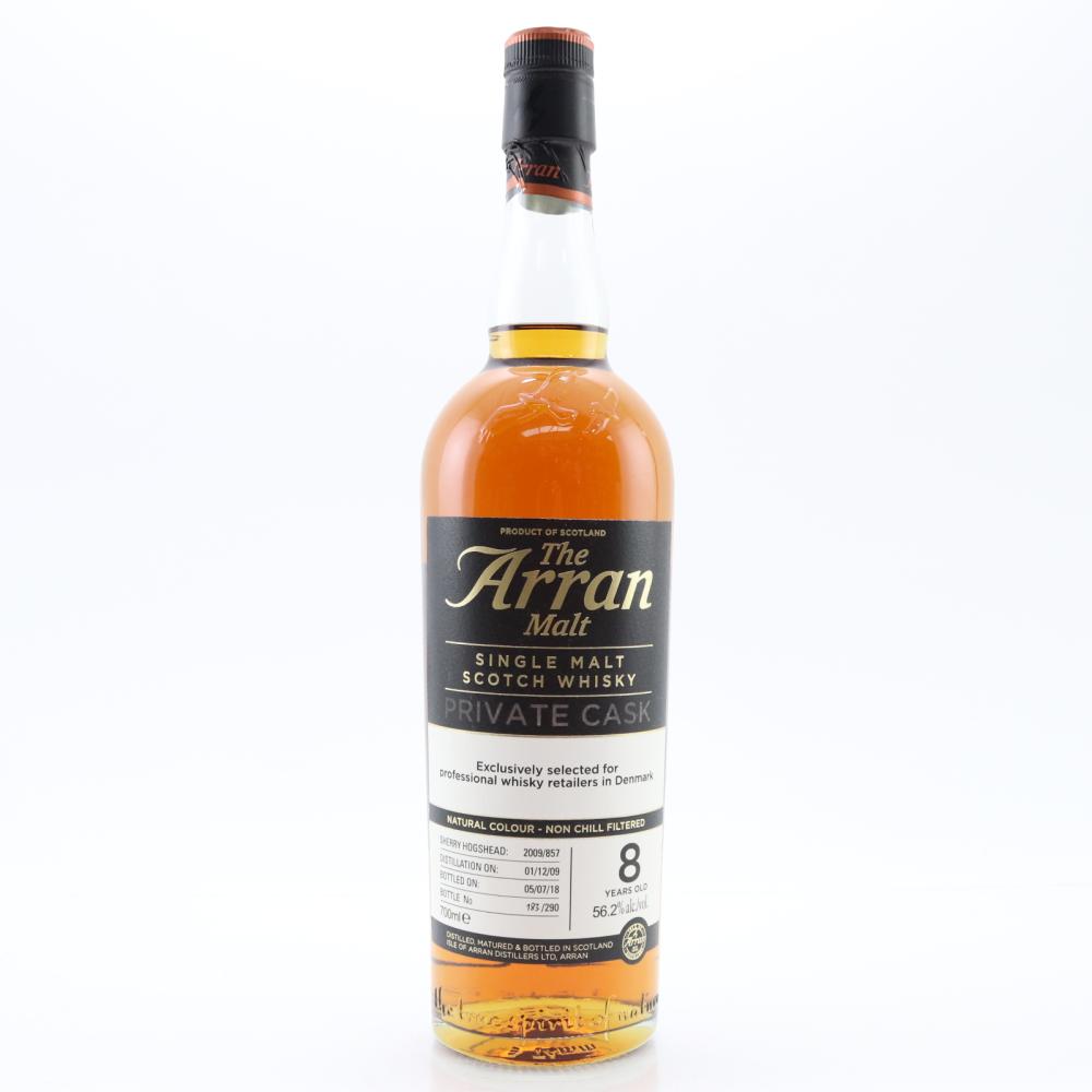 Arran 2009 Private Cask 8 Year Old #587/ Danish Retail Exclusive