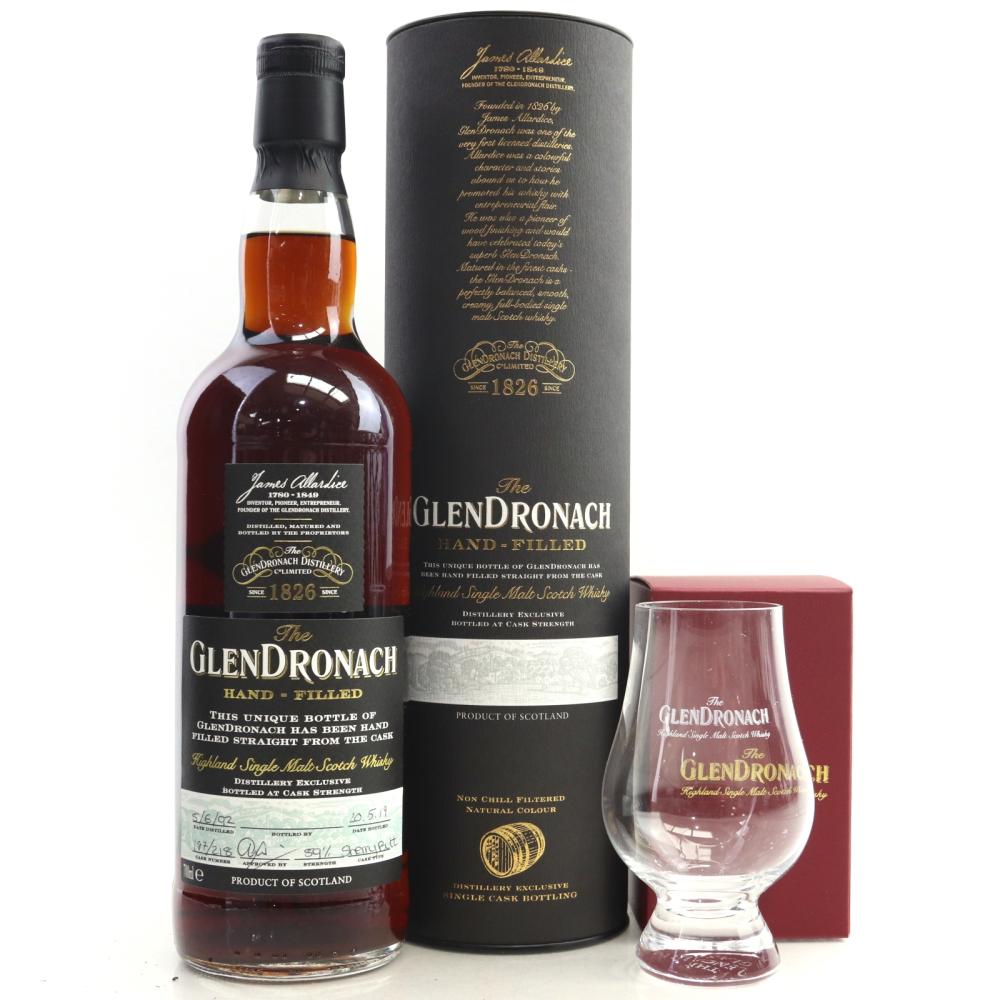 Glendronach 1992 Hand Filled 26 Year Old Cask #218 / with Glencairn Glass