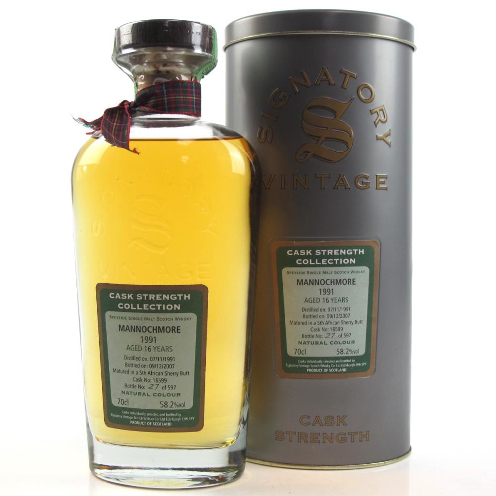 Mannochmore 1991 Signatory Vintage 16 Year Old