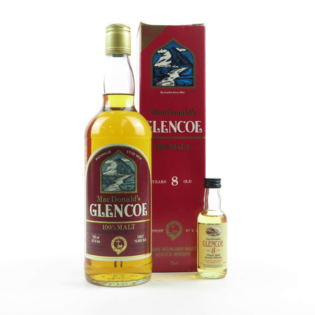 MacDonald's Glencoe 8 Year Old 100 Proof 1980s / Including 1990s Miniature