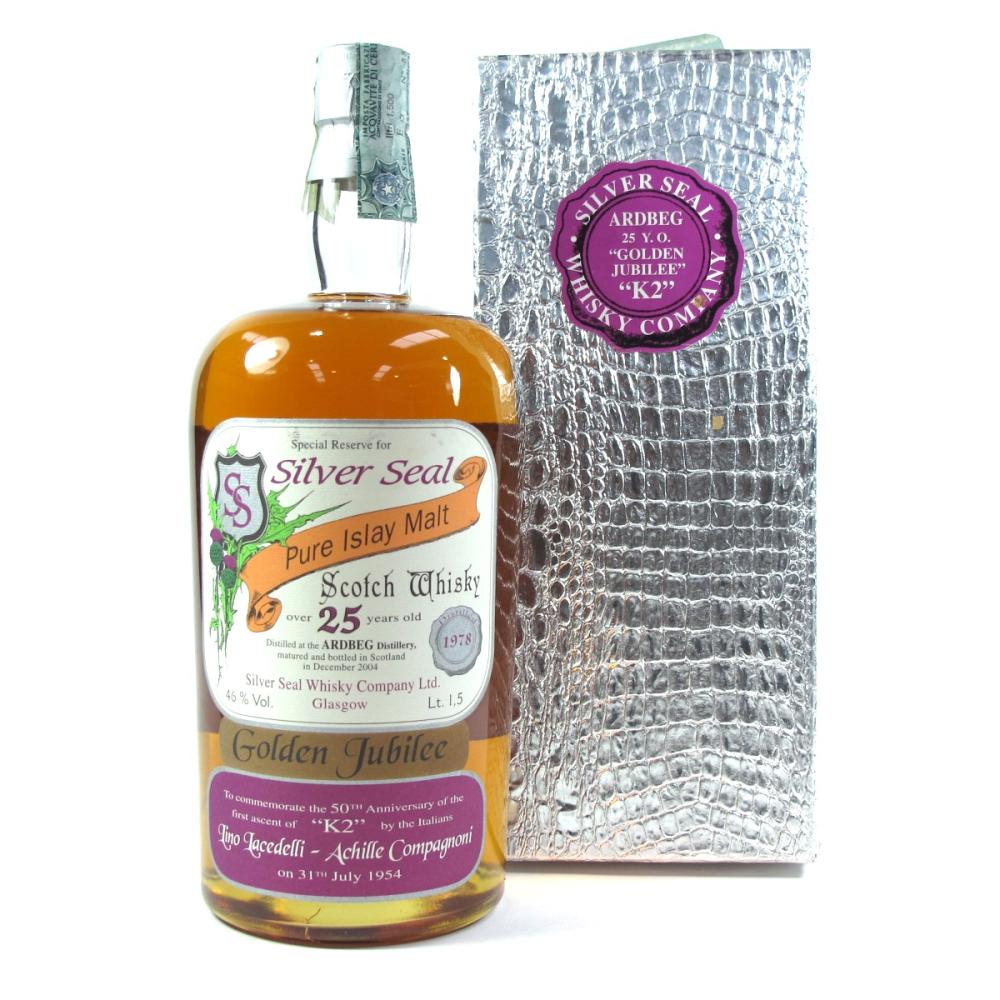Ardbeg 1978 Silver Seal 25 Year Old Magnum 1.5 Litre / K2 Golden Jubilee