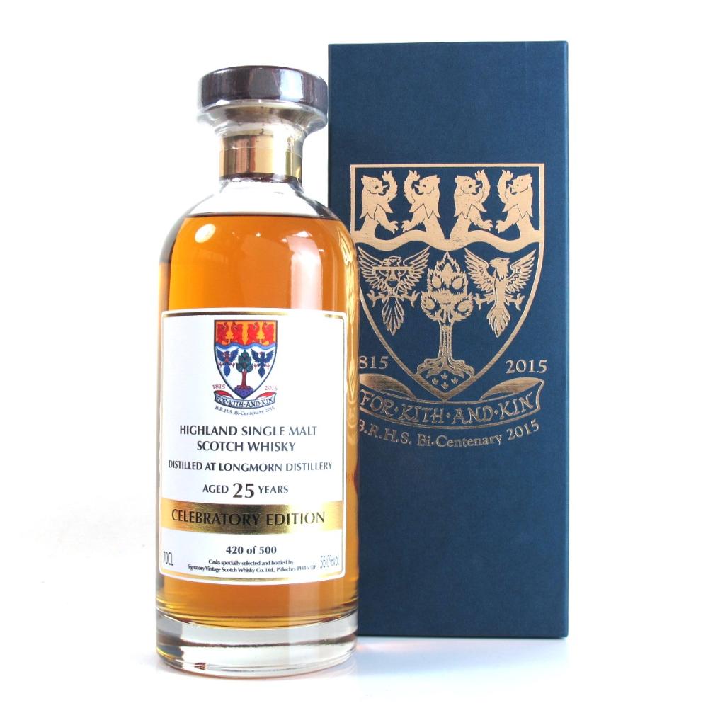 Longmorn 25 Year Old Signatory Vintage / B.R.H.S. Bi-Centenary