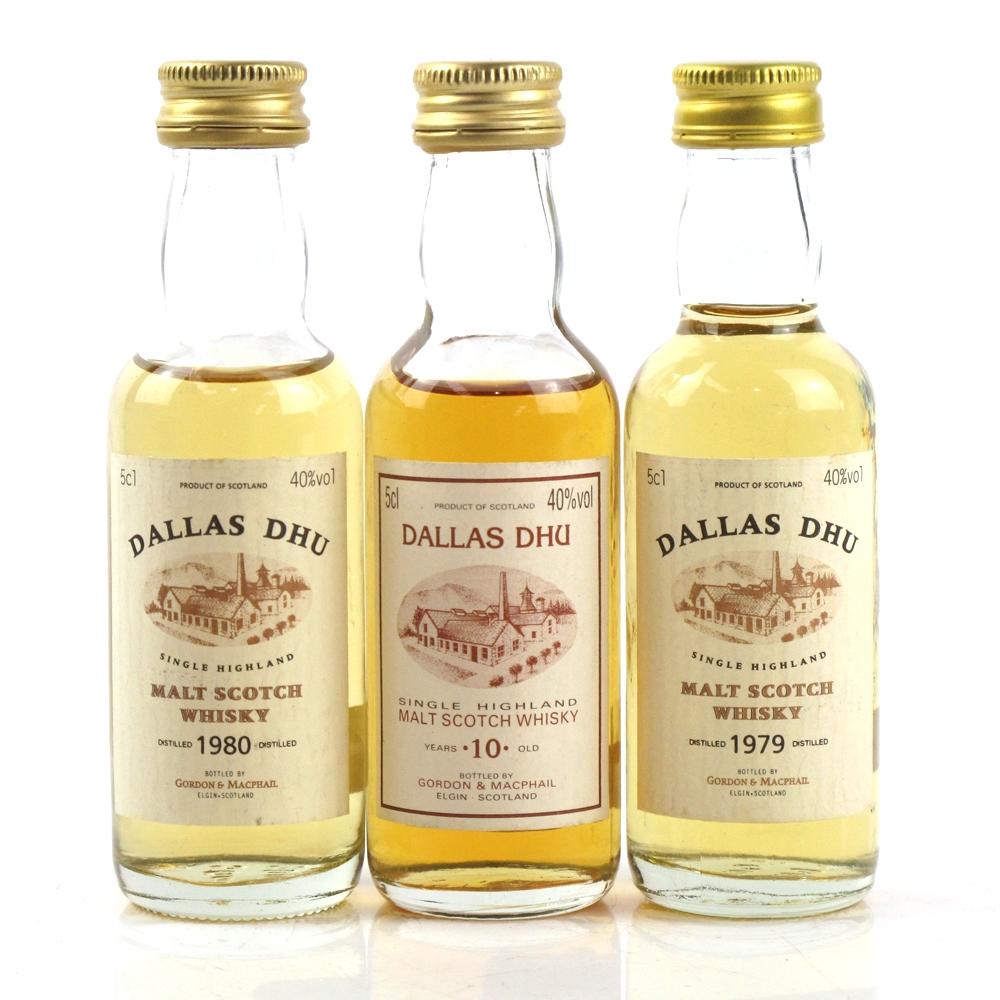 Dallas Dhu Miniature Selection 3 x 5cl /  Including 1979
