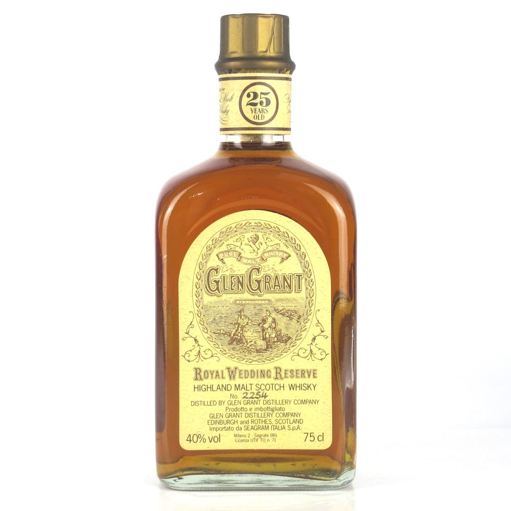 Glen Grant 25 Year Old Royal Wedding Reserve / Seagram Italia Import