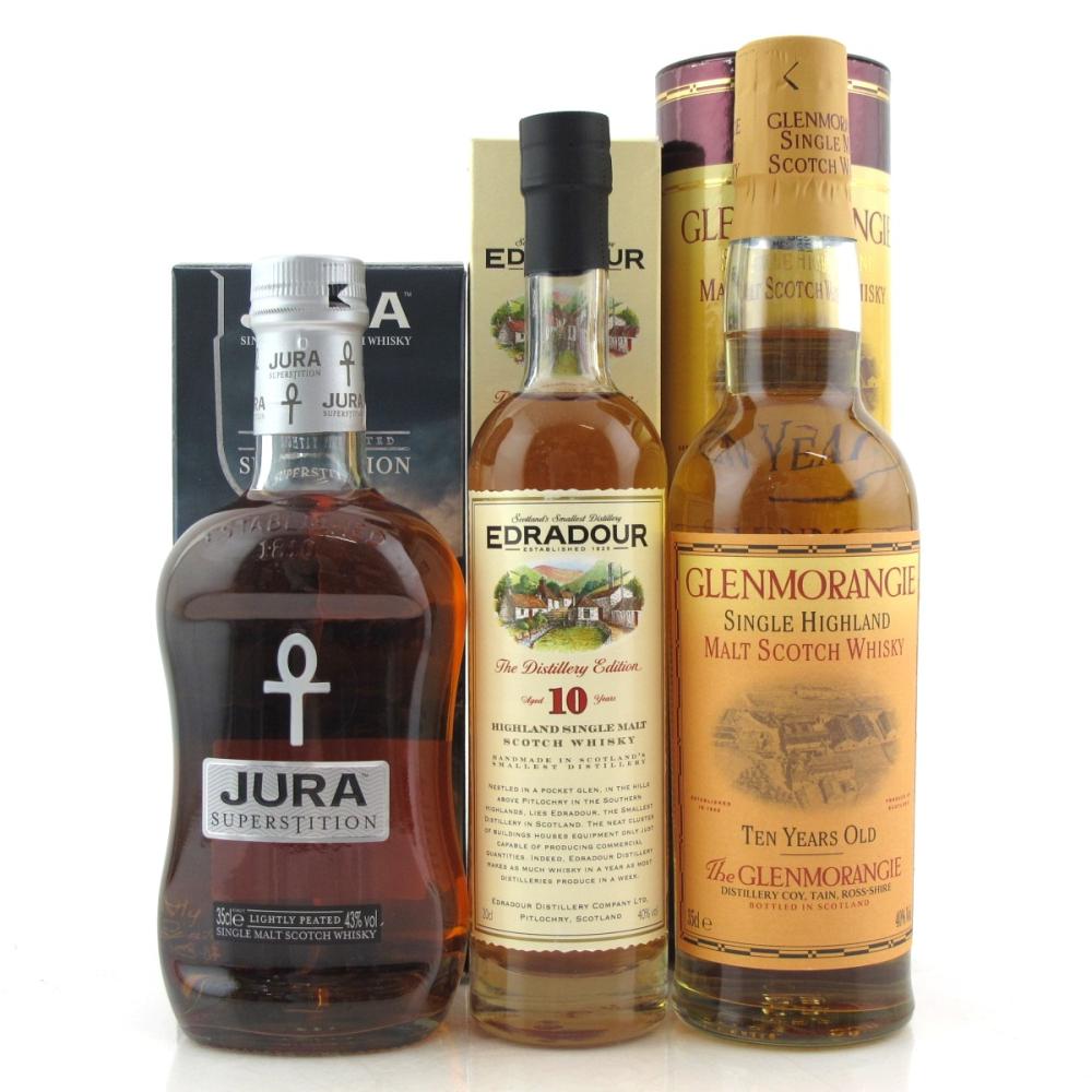 Single Malt Scotch Half Size Selection x 3