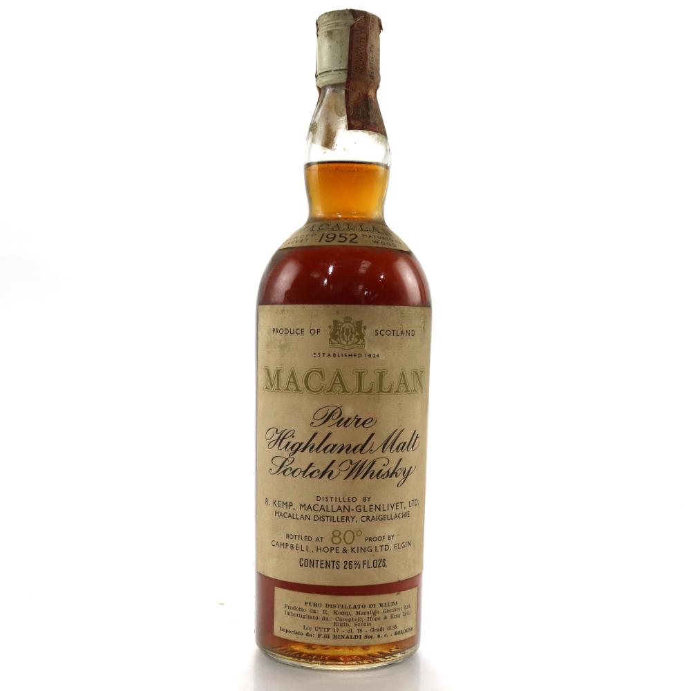 Macallan 1952 Campbell Hope and King / Rinaldi Import