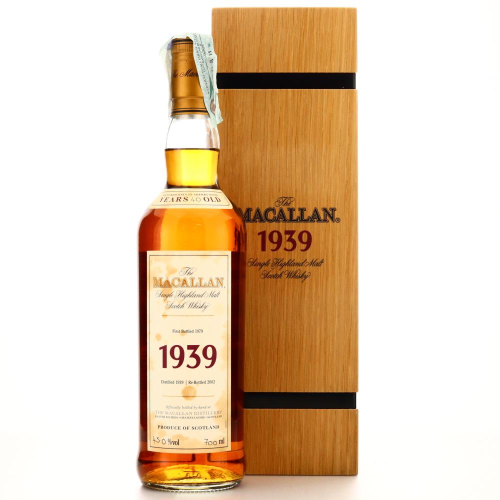 Macallan 1939 Fine and Rare 40 Year Old / One of 58 Bottles