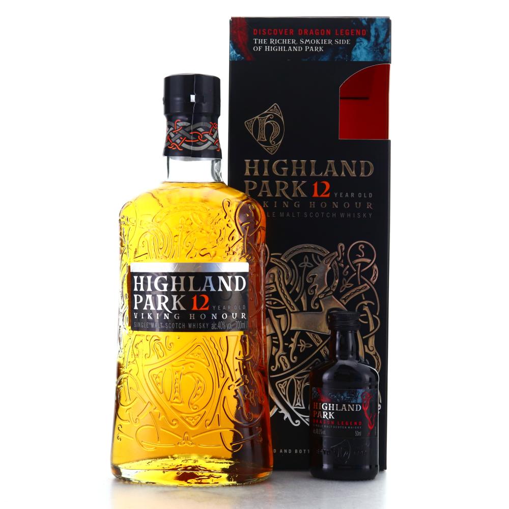 Highland Park 12 Year Old Viking Honour with Dragon Legend Miniature 