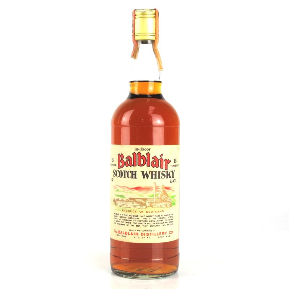 Balblair 15 Year Old 100 Proof 1980s