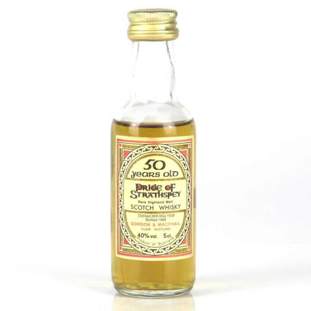 Pride of Strathspey 1938 Gordon and MacPhail 50 Year Old Miniature 5cl