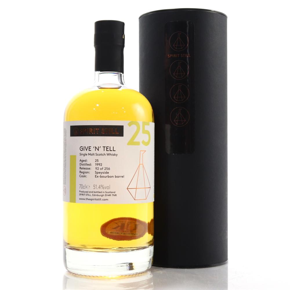 Give 'N' Tell 1992 Spirit Still 25 Year Old / Glenlivet