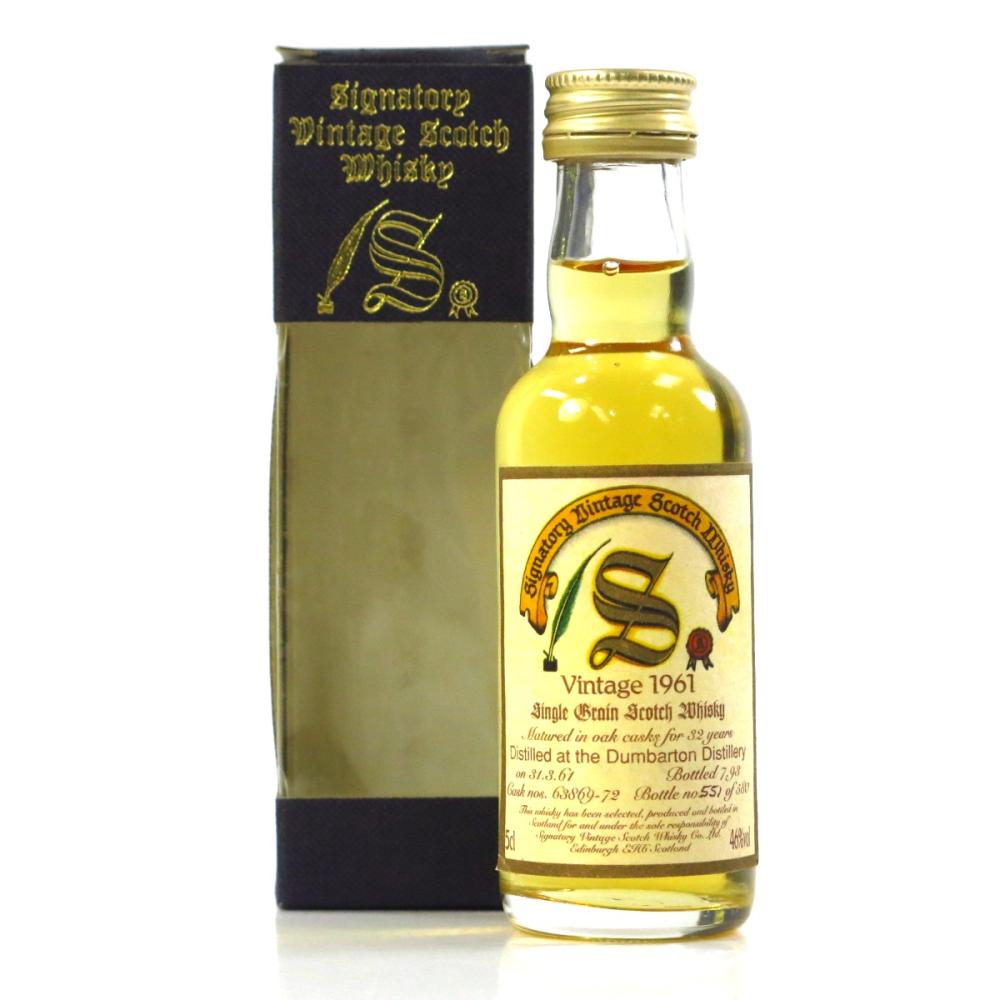 Dumbarton 1961 Signatory Vintage 32 Year Old Miniature 5cl