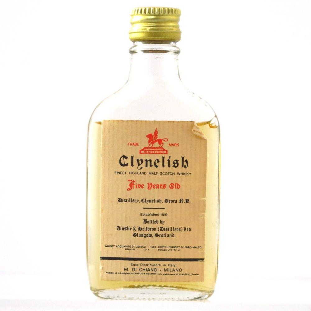 Clynelish 5 Year Old Ainslie and Heilbron Miniature Circa 1970s / Di Chiano Import