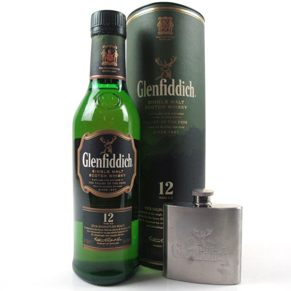 Glenfiddich 12 Year Old 35cl / Including Flask