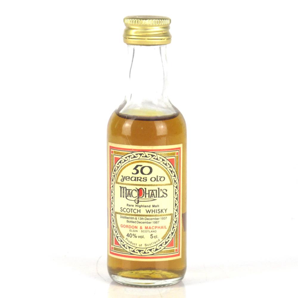 MacPhail's 1937 Gordon and MacPhail 50 Year Old Miniature 5cl / Macallan