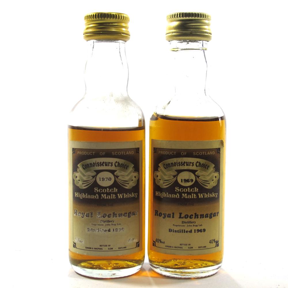 Royal Lochnagar Gordon and MacPhail Miniature Selection x 2