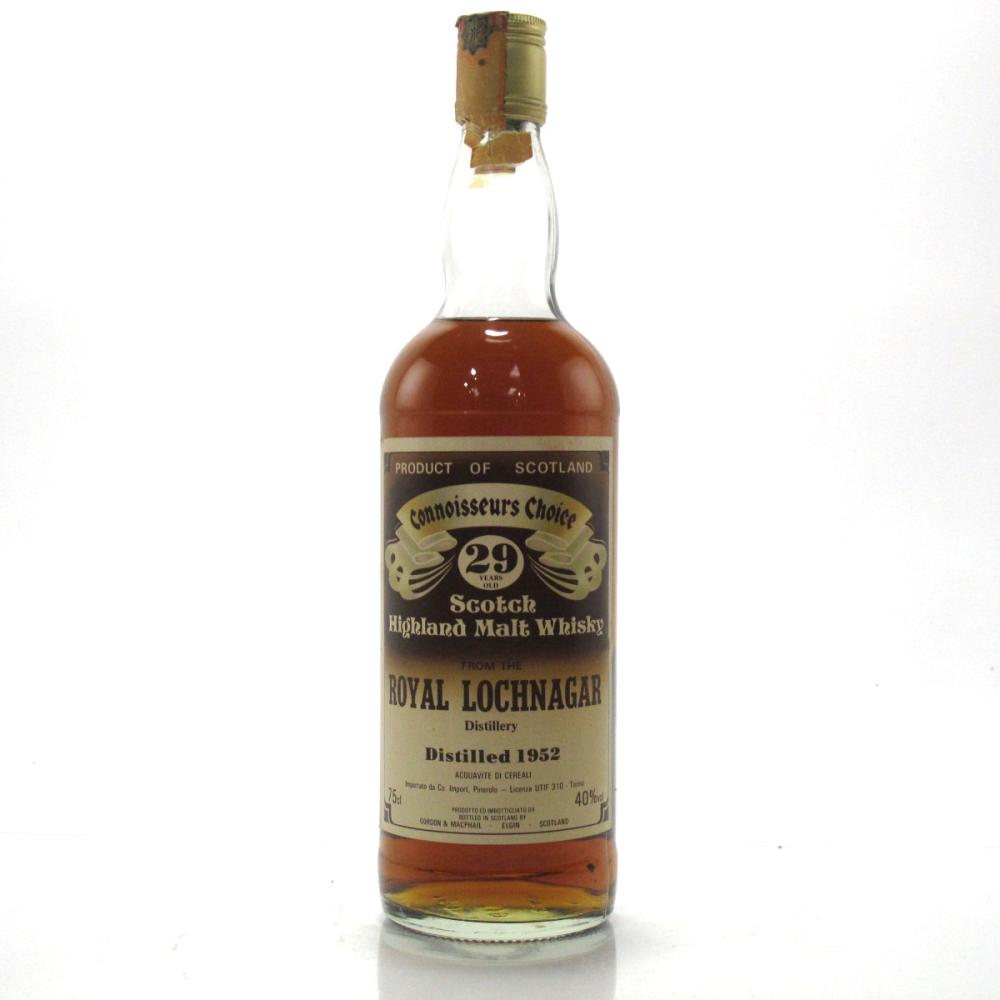 Royal Lochnagar 1952 Gordon and MacPhail 29 Year Old / Co. Import Pinerolo