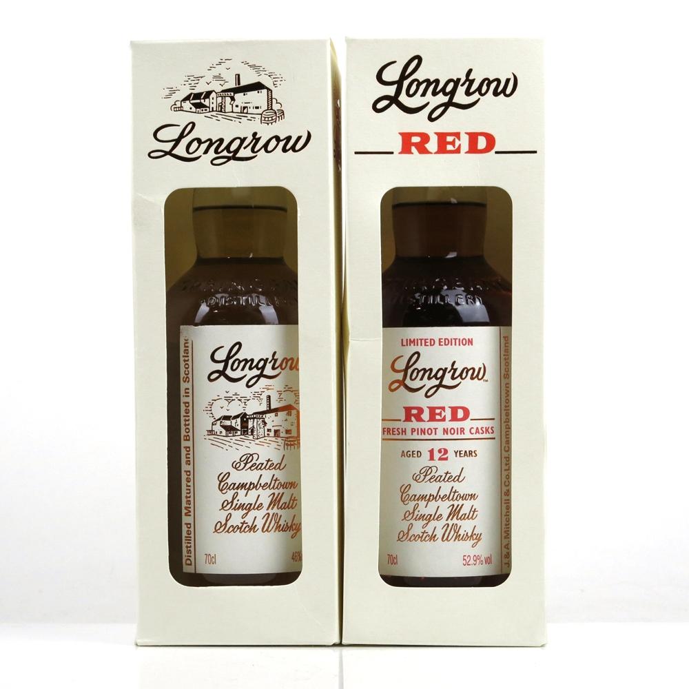 Longrow Red 12 Year Old Pinot Noir Cask and Longrow Peated 2 x 70cl