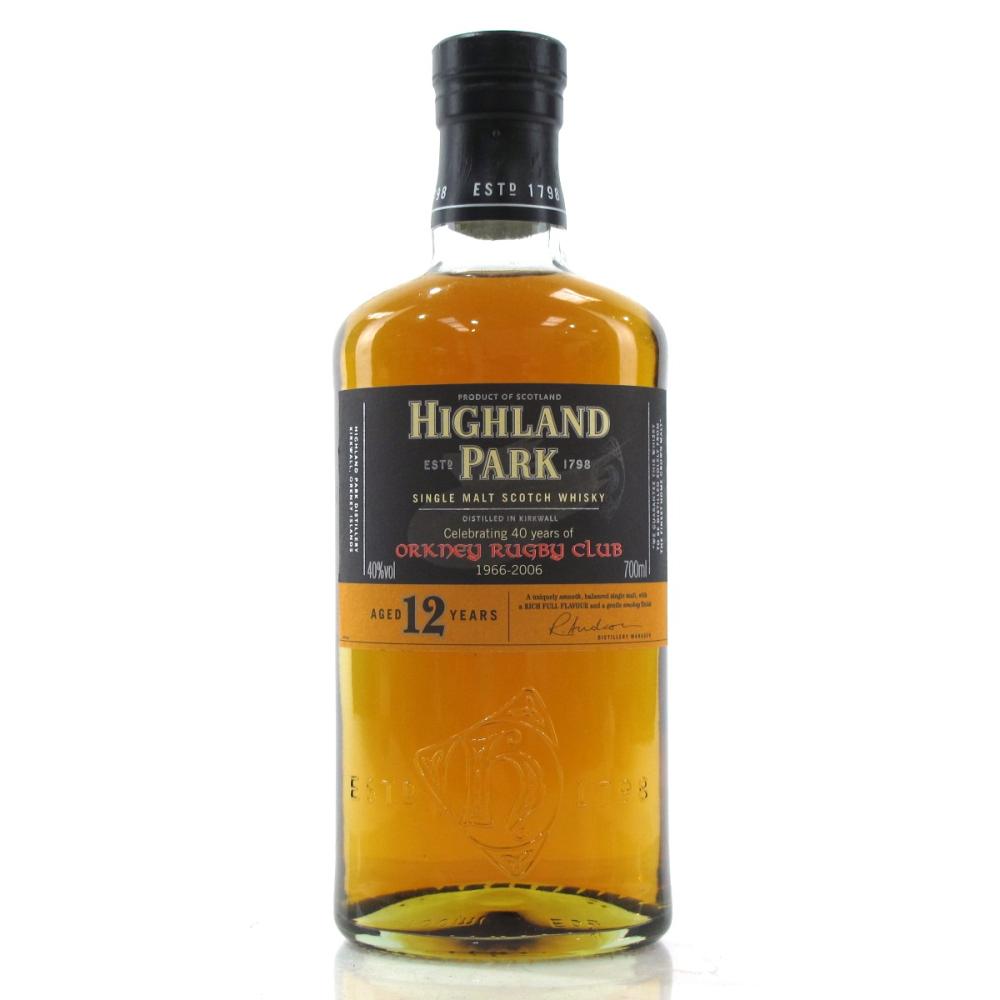 Highland Park 12 Year Old Orkney Rugby Club