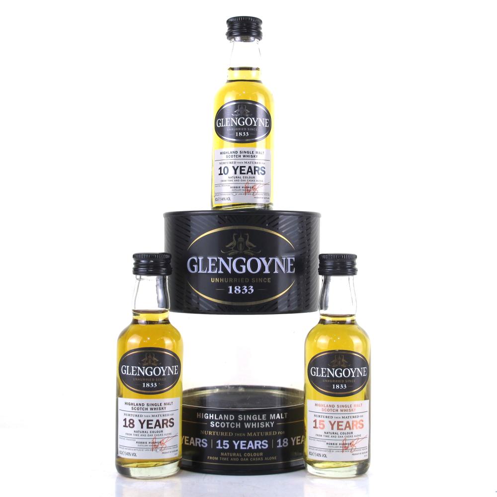 Glengoyne 10, 15, 18 Year Old Miniature Pack 3 x 5cl