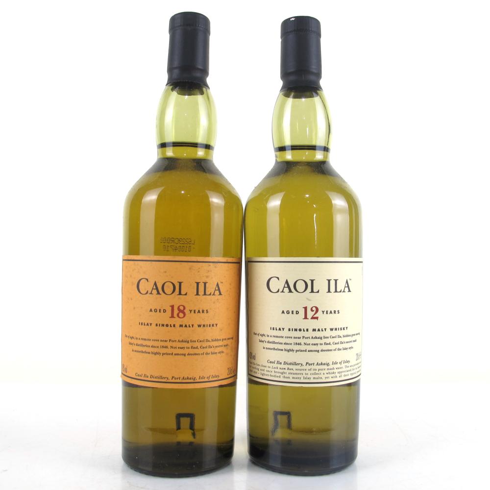 Caol Ila 12 and 18 Year Old 2 x 20cl