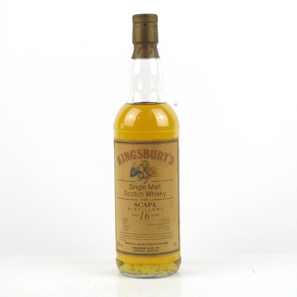 Scapa 1980 Kingsbury's 16 Year Old / Cask #12087