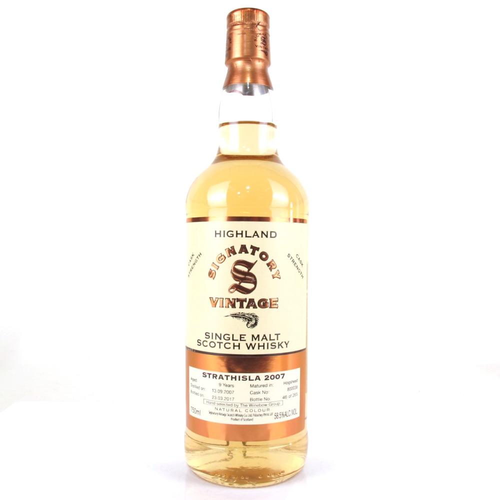 Strathisla 2007 Signatory Vintage 9 Year Old 75cl / US Import