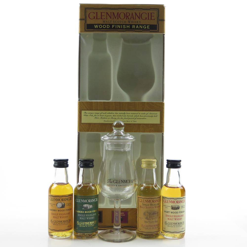 Glenmorangie Wood Finish Miniature Gift Pack 4 x 5cl / Including Glass