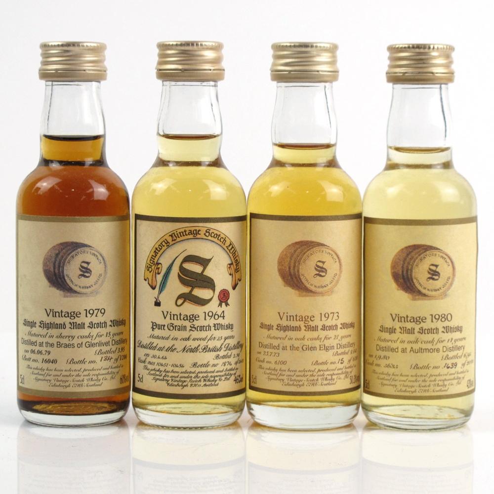 Signatory Vintage Miniature Selection 4 x 5cl / Including North British 1964