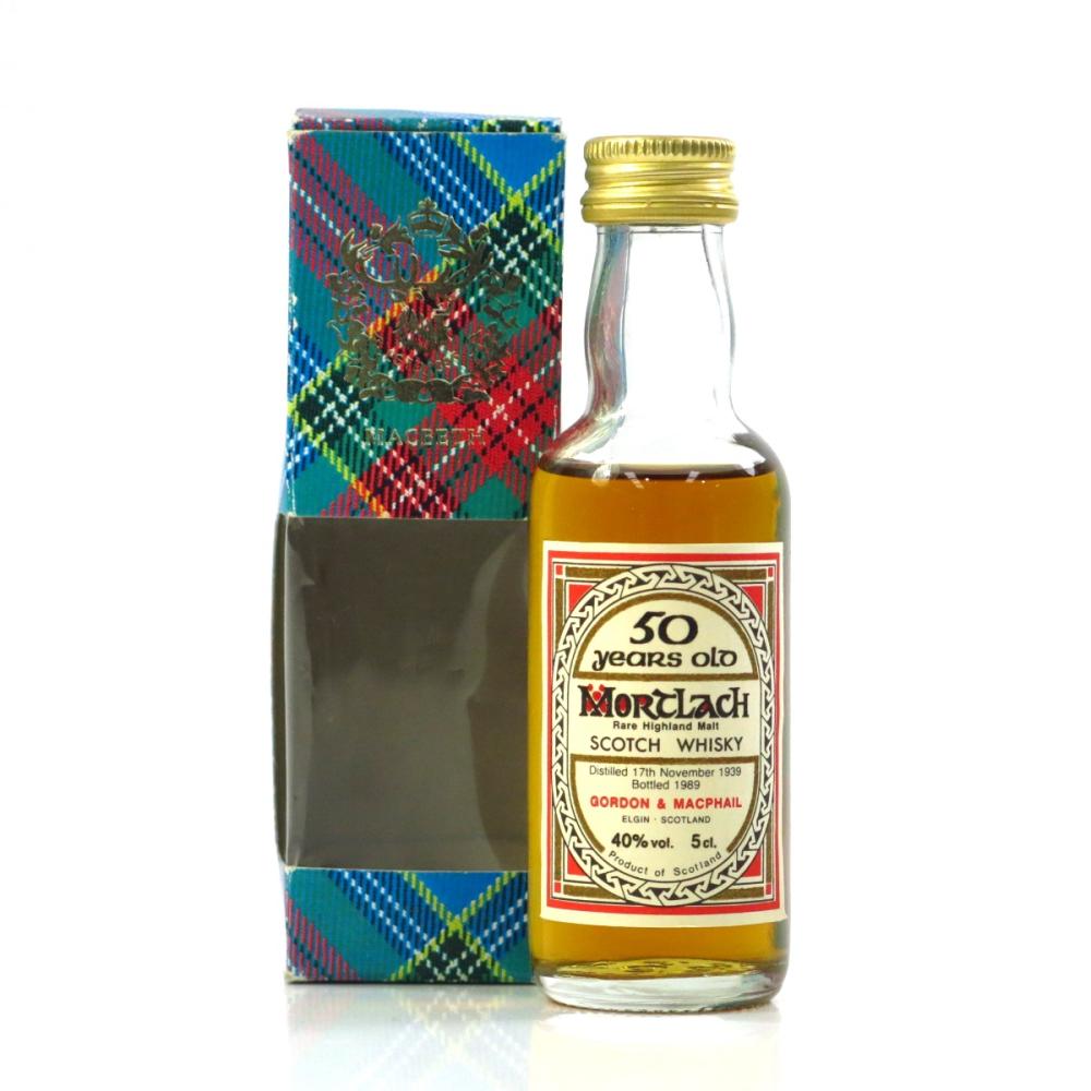Mortlach 1939 Gordon and MacPhail 50 Year Old Miniature 5cl