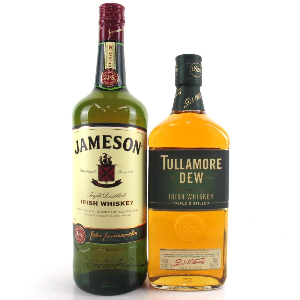 Jameson 1 Litre & Tullamore Dew 70cl
