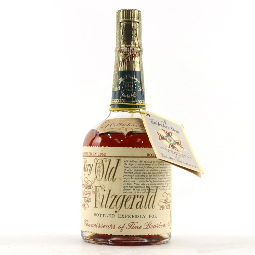 Very Old Fitzgerald 1962 Bonded 8 Year Old 100 Proof Half Pint / Stitzel-Weller