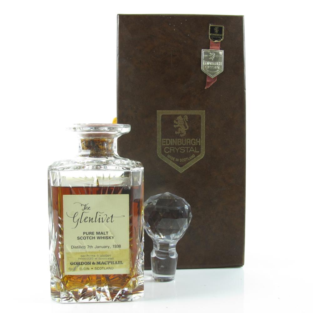 Glenlivet 1938 Gordon and MacPhail Crystal Decanter